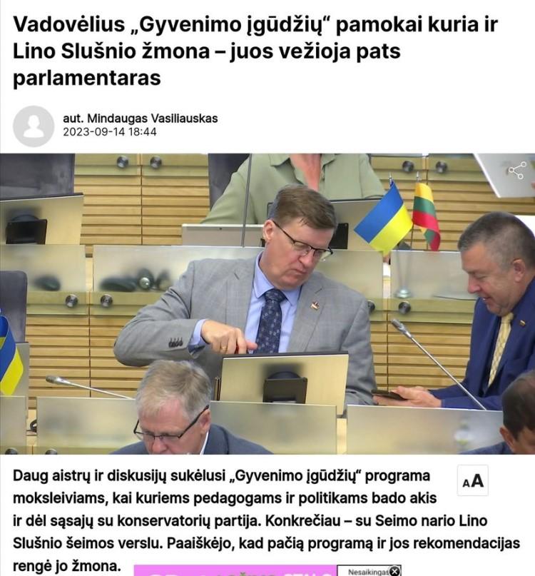 I. Vėgėlė. Turime nutraukti GĮP lytiškumo ugdymo dalies vykdymą vaikams!