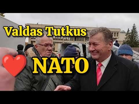 Valdas Tutkus, Eduardas Vaitkus ir diskusija apie NATO (po spalio 26 d. mitingo)