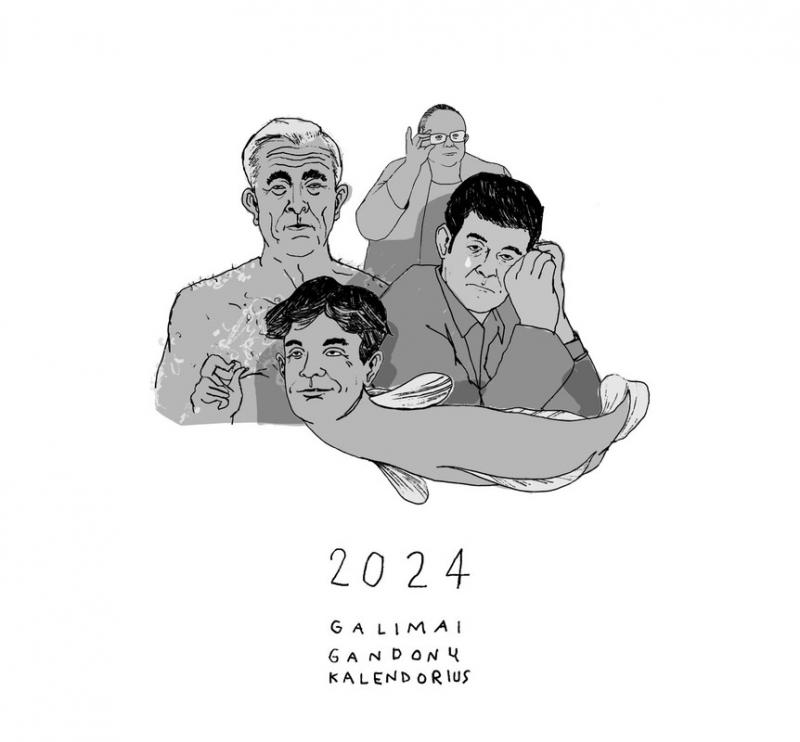 Oleg Šurajev: Aš išleidžiu “GALIMAI GANDONŲ 2024 metų kalendorių”